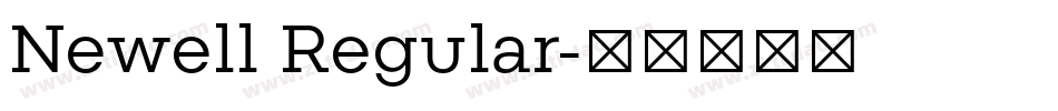 Newell Regular字体转换